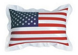 Custom 7"x5" Mini Inflatable Clear U.S.A. Flag Pillow
