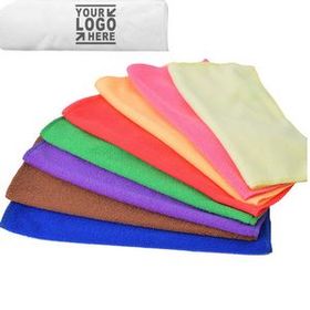 Custom Microfiber Cleaning Towel, 11 4/5" L x 11 4/5" W