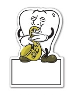 Custom 3.1-5 Sq. In. (B) Magnet - Saxophone Playing Tooth Sign, 30mm Thick