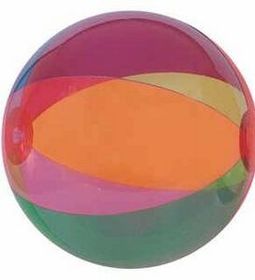 Custom 16" Transparent Color Beach Ball