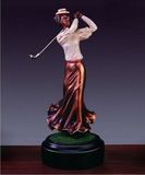 Custom Lady Golfer Resin Award (4.5