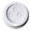 Blank White Dome Lid (Fits 12 Oz. and 16 Oz. Cups), Price/piece