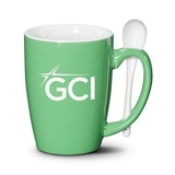 Custom Winfield Mug & Spoon - 16oz Green
