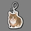 Custom Luggage Tag W/ Tab - Full Color Tabby Cat, Price/piece