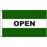 Custom Open 3' X 5' Message Flag With Heading And Grommets