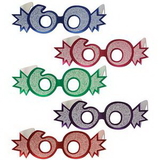 Custom Numbered Glittered Foil Eyeglasses (Full Head Size)