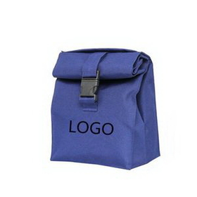 Custom Canvas Insulation Lunch Bag, 7 1/2" L x 4 3/4" W x 10 1/4" H