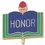Blank Enamel Academic Award Pin (Honor), 13/16" W, Price/piece