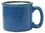 Custom Santa Fe Mug, White in/Ocean Blue out, 3 9/16" H x 3 13/16" W, Price/piece