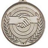 Custom 500 Series Stock Medal (Handshake) Gold, Silver, Bronze