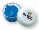 Custom Blue Exercise Putty In Clear Cosmetic Jar