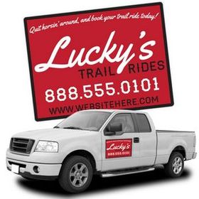 Custom Magnetic Car/Truck/Auto/Vehicle Signs - 24"x18" Round Corners