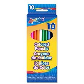 Blank 10 Pack Of Colored Pencils 7" Pre-Sharpened - Assorted Colors