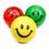 Custom Smiley Face Stress Reliever Ball, 2 1/2" Diameter, Price/piece