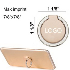 Custom Adhesive Cell Holder ring stand, 1.875" L x 1 7/8" W
