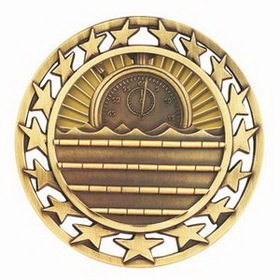 Custom 2 1/2" Swimming Star Medallion