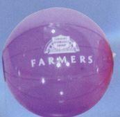 Custom Transparent Beachball - Purple / 12"