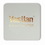 Custom Foil Stamped 40 Pt. 4" Square - White High Density Coasters - The 500 Line, Price/piece