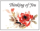 Custom Post Card - Rose - Thinking Of You, 7