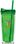 Custom 16 Oz. Apple Green Geo Tumbler Cup W/Straw, 7 7/8" H X 3 3/8" W, Price/piece