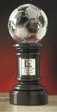 Custom Crystal Soccer Championship Award w/ Base