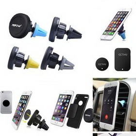 Custom Magnetic Air Vent SmartPhone Stand Holder, 1 4/5" L x 3" W