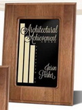Custom Valiant Wood Plaque Award (8