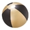 Blank 16" Inflatable Black And Gold Beach Ball