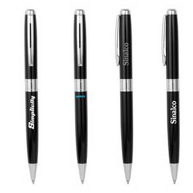 Custom Compact Metal Series Ballpoint Pen, 5.51" L x 0.39" W