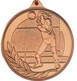 Custom 500 Series Stock Medal (Female Volleyball Player) Gold, Silver, Bronze