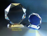 Custom Octagonal Awards optical crystal award trophy., 5
