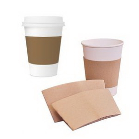 Custom Protective Insulated Coffee Cup Sleeves For 12oz 16oz, 4" L x 2" W