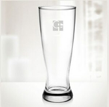 Custom 20 Oz. Molten Glass Pilsner Beer Cup, 8 1/4