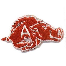 Custom Animal Embroidered Applique Razorback