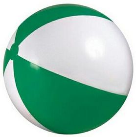 Custom 36" Inflatable Green & White Beach Ball