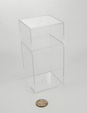 Custom Rectangular Crystal Clear Container, 2 3/4