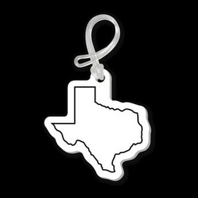 Custom Texas State Bag Tag