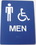 Custom 6" x 8" Rectangle - ADA Compliant Signs- Customized Acrylic - Restroom - Made in the USA, Price/piece