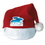 Plush Santa Hat w/ Custom Shaped Heat Transfer, Price/piece