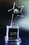 Custom Flying Star Optical Crystal Award Trophy., 10" L x 4" Diameter, Price/piece