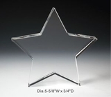 Custom Star Optical Crystal Award Trophy., 5.625