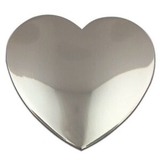 Blank Silver Heart Lapel Pin, 3/4