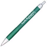 Custom Caramba Good Write Ballpoint Pen (Green/White Trim)