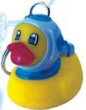 Custom Rubber Deep Sea Diver Duck Keychain