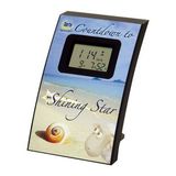 Custom Seaside Theme Wall/ Desk Countdown LCD Clock
