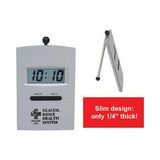 Custom Slim Die Cast LCD Desk Alarm Clock