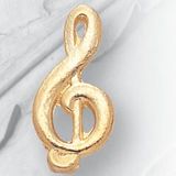 Blank Music Clef Chenille Letter Pin