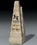 Custom Obelisk Marble Award (4"X17"X4"), Price/piece