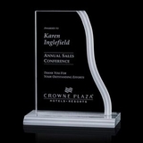 Custom Jade Labrador Award w/ Frosted Wavy Edge (7