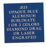 Custom Opaque Blue Aluminum Engraving Sheet Stock (12